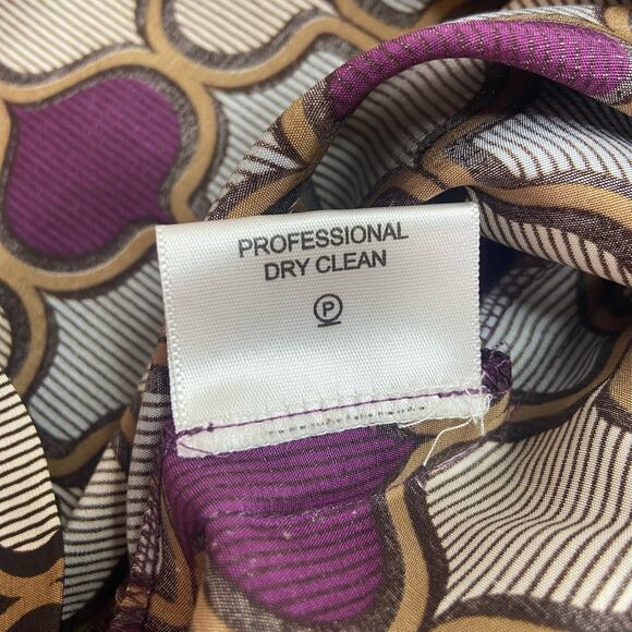 Tory Burch Silk Shift Mini Dress Women's 4 Retro 60s Style 3/4 Sleeve Beaded NWT - Picture 7 of 11